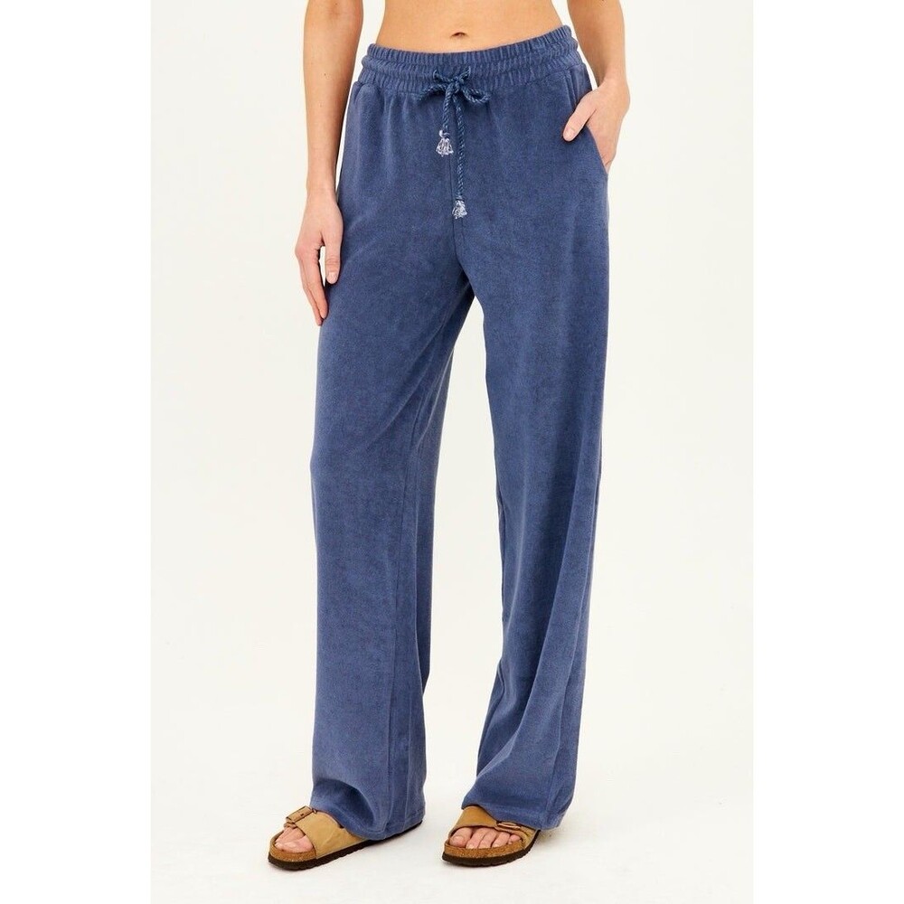 HIHO TERRY RESORT PANT - VINTAGE INDIGO Size XS Beachy Basic drawstring Pant